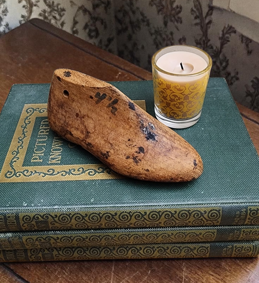 Antique Wooden Shoe Form (Last) | Rustic Cobblers Mold | Hand-Carved Patina