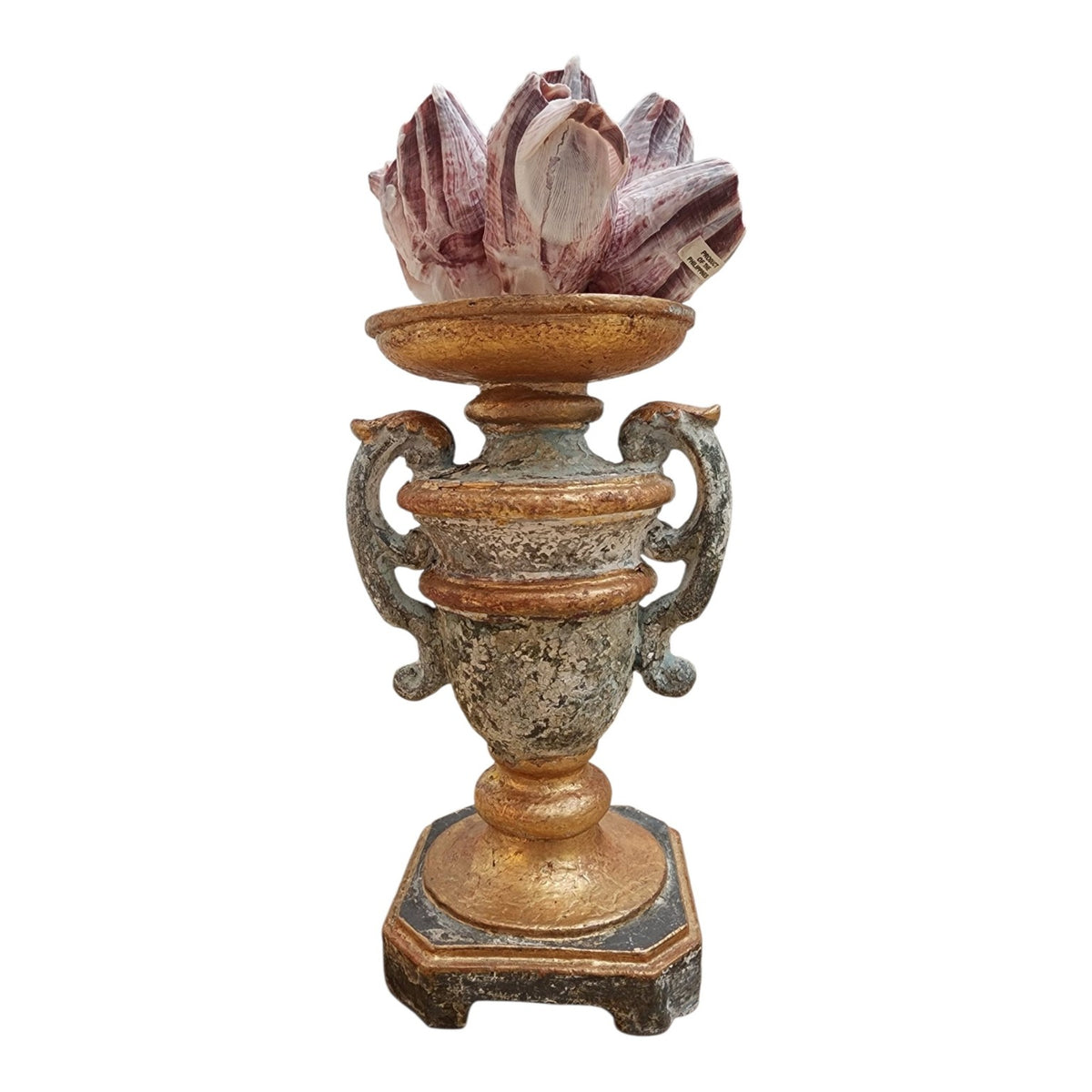 OWR pedestal urn reverse view with barnacle cluster