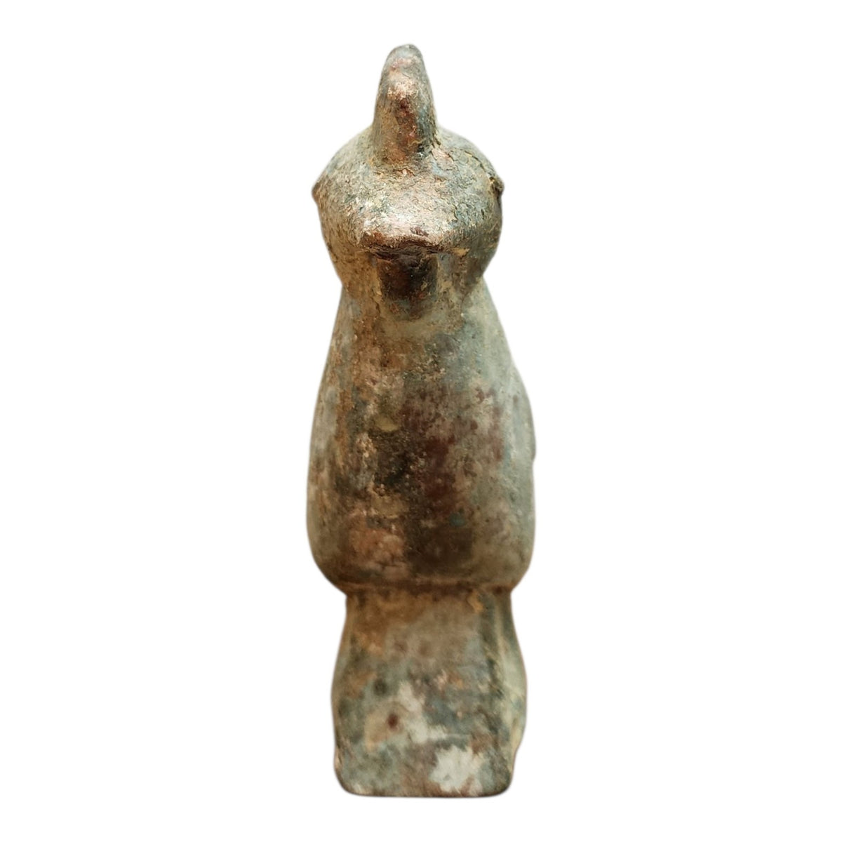 OWR hand-finished wood hen, front view
