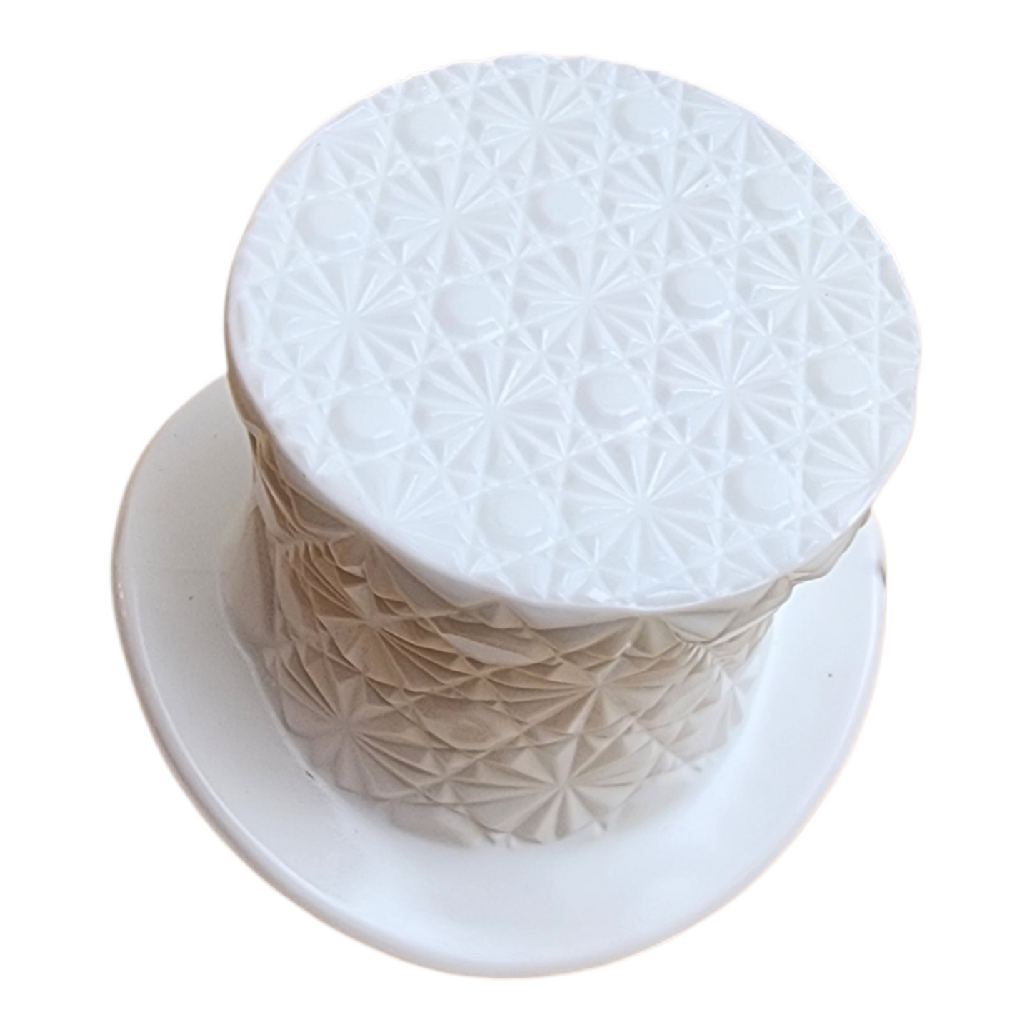 Fenton Milk Glass Top Hat Vases (Set of 5) | Daisy & Button Pattern | Vintage Collected Glass