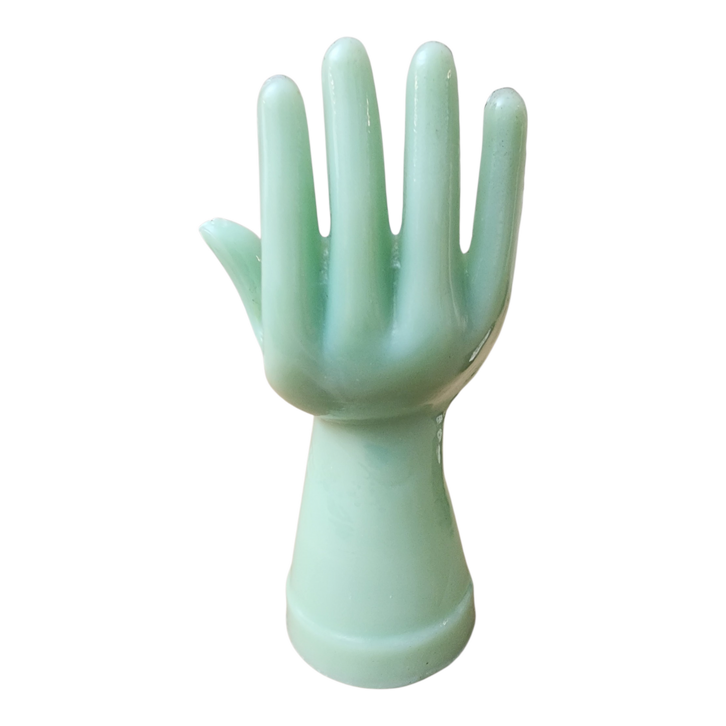 Jadeite glass ring holder