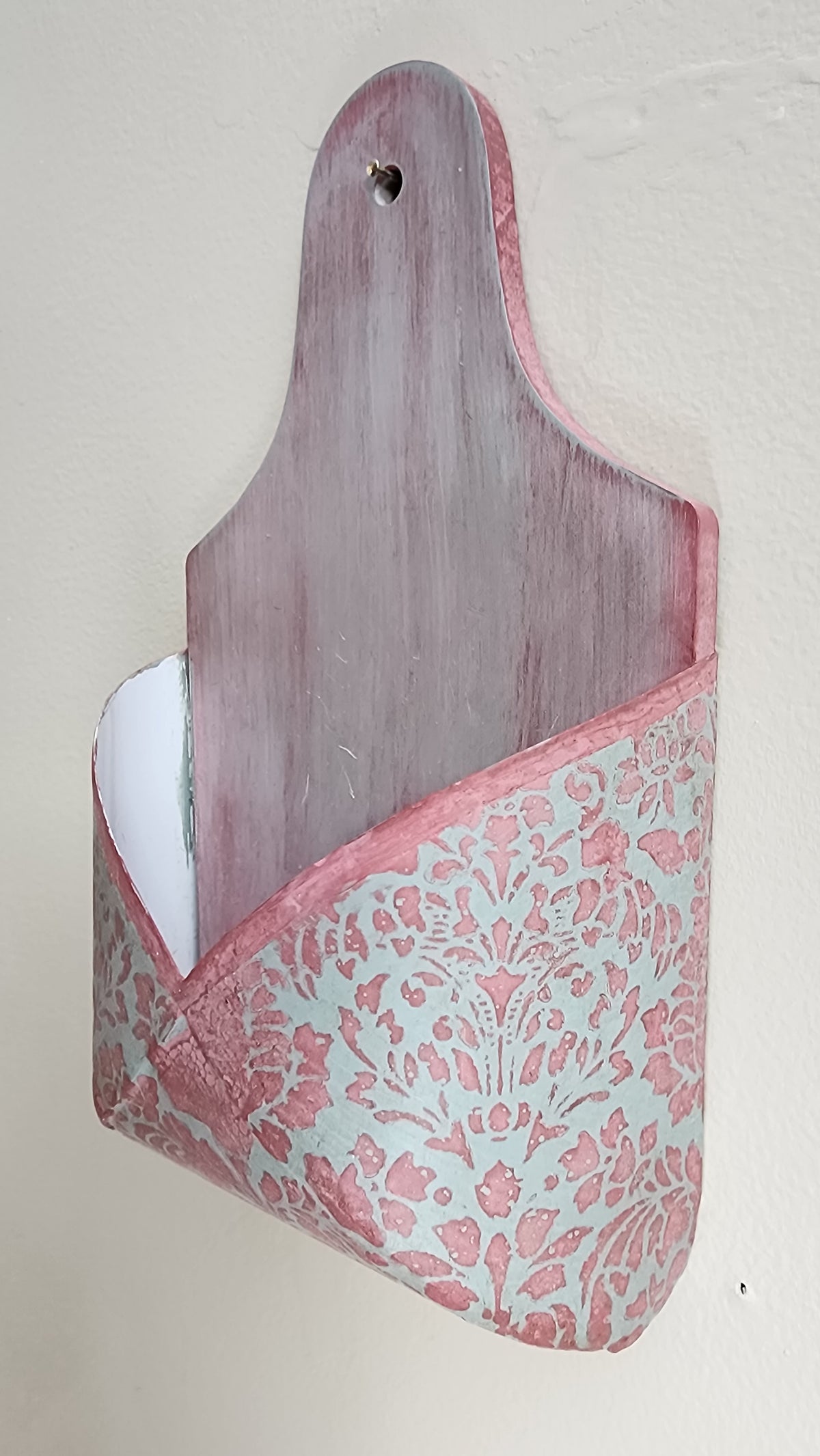 Rose & Verdigris Wall Pocket | OWR Hand-Finished