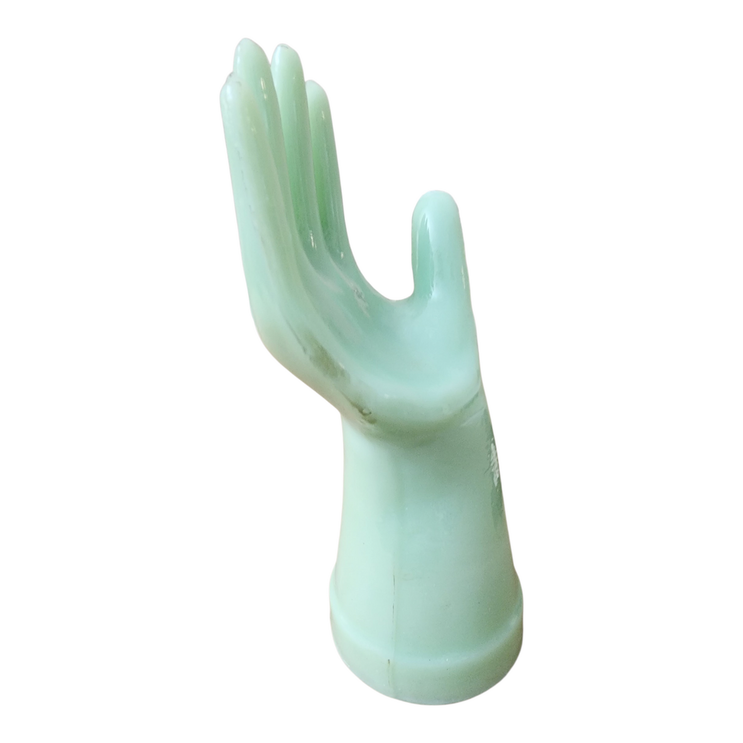 Jadeite glass ring holder