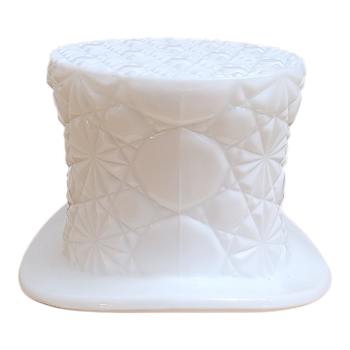 Fenton Milk Glass Top Hat Vases (Set of 5) | Daisy & Button Pattern | Vintage Collected Glass